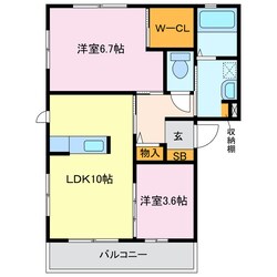 リヴィエール東部の物件間取画像